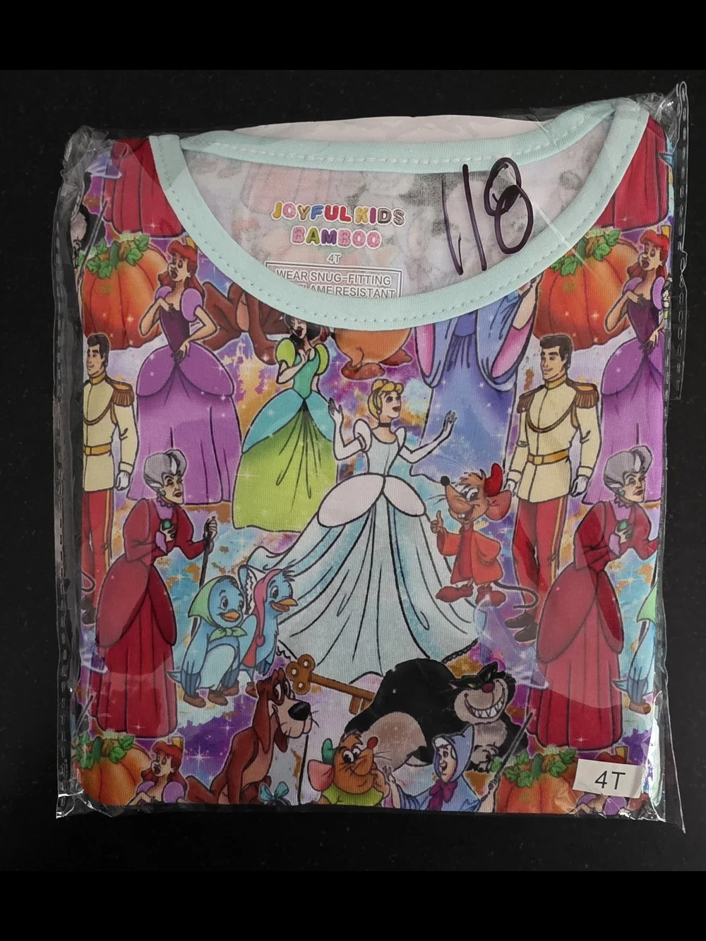 Joyful Kids Bamboo Cinderella Peplum Girls Size 4T NIB